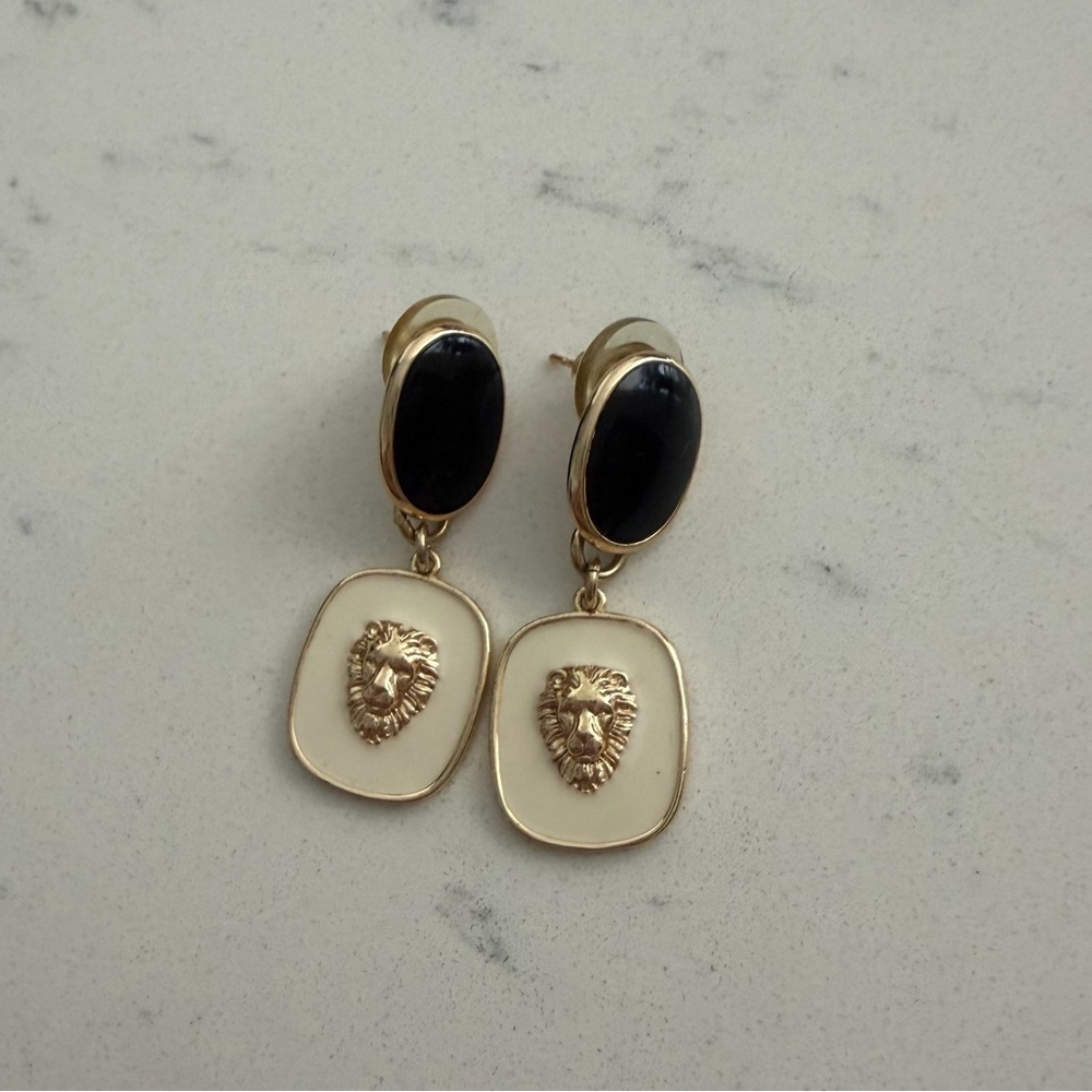 Lion Statement Earrings